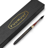 Fuumuui x Svetlin Sofroniev Limited Edition Dual-Tip Travel Brush, ein Premium-Fuumuui-Kunstprodukt, gezeigt mit seiner eleganten schwarz-goldenen Master-Series-Präsentationsbox.