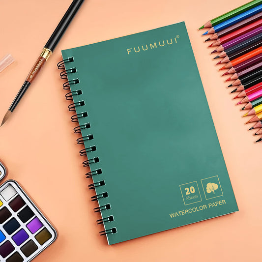 Fuumuui 100% Cotton Watercolor Travel Journal