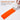 Fuumuui Size 50 Angled Flat Head Synthetic Nylon Acrylic Paint Brush applying a bold orange stroke. Slanted brush head for precise edge work and shading, ideal for professional artists using acrylic and oil paint.