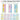 Color chart displaying 24 macaron watercolor paint swatches with corresponding lightfastness notes.