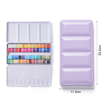 Fuumuui 48-color solid watercolor paint - travel set