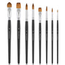 Fuumuui 8pcs Professional Sable Watercolor Brushes
