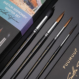 Fuumuui & Svetlin Sofroniev Master's Set Ultimate Collection mit vier Kolinsky Künstlerfarbenpinseln.
