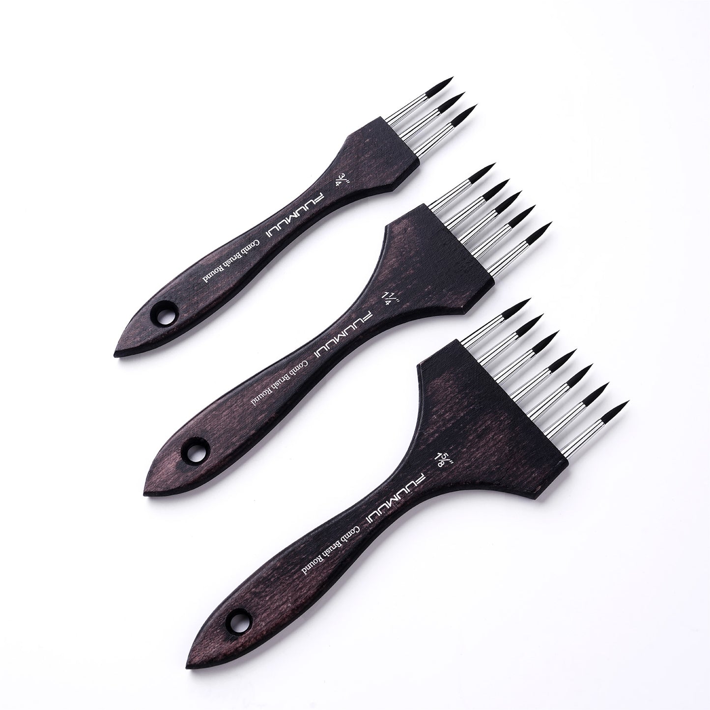 Fuumuui Multi-Head Nylon Round Comb Brush – Your Ideal Tool for Textures and Special Effects