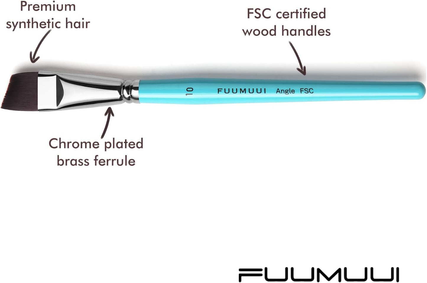 Fuumuui 7pcs Face，Acrylic Painting Brushes