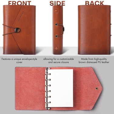 Fuumuui – Carnet de croquis aquarelle à feuilles volantes, design enveloppe vintage, idéal pour le voyage et la peinture en extérieur.
