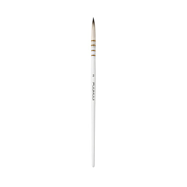 Fuumuui professional watercolor brush, size 2, with a fine pointed tip.