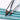 Fuumuui professional watercolor brushes with cat's tongue tips and blue handles.