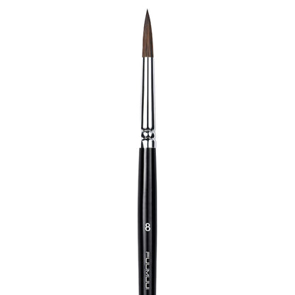 Fuumuui 6pcs Professional Squirrel  Watercolor Brushes