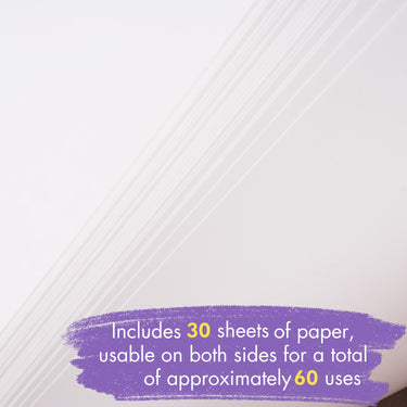 Fuumuui Einweg-Farbpaletten-Papierblock, 22,9 x 30,5 cm, mit 30 Blättern, die 60 Anwendungen für Acryl- und Ölfarben bieten.