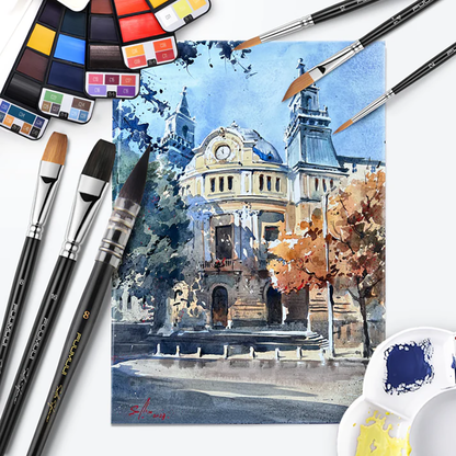 Fuumuui & Svetlin Sofroniev Professional Watercolor Mixed Brush Set