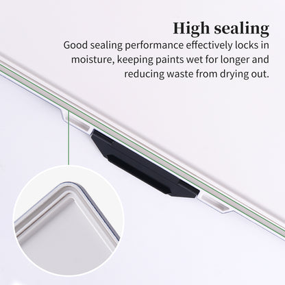 Fuumuui Watercolor Palette Folding with Lid 24wells 2 Mixing Areas and 1 Large Mixing Tray Also for Gouache Acrylic Paint Palette