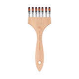 Fuumuui Multi-Head Nylon Haar Flachkopf Kamm Pinsel für Spezialeffekte, kreative Texturen und Malen mit Aquarell-, Acryl- oder Gouachefarben.