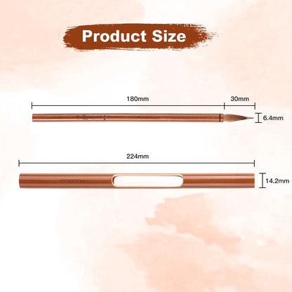 FUUMUUI Handmade Animal Hair Calligraphy Brush with Magnetic Cap & Gift Packaging