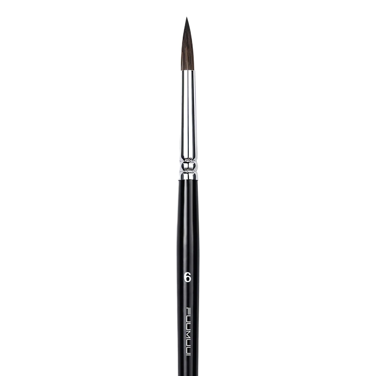 Fuumuui 6pcs Professional Squirrel  Watercolor Brushes