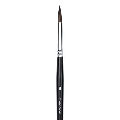 Fuumuui 6pcs Professional Squirrel  Watercolor Brushes