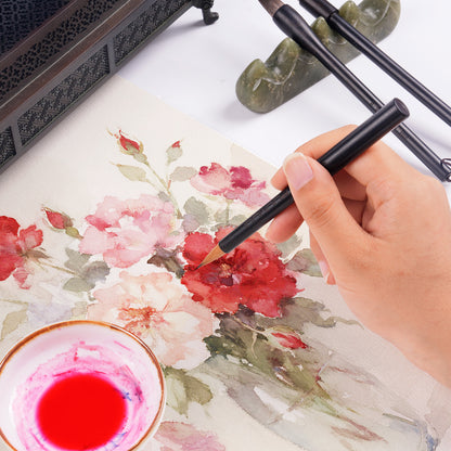 Fuumuui Portable Split-Body Weasel Hair Brush – Travel Calligraphy Brush with Cap Extension and Protective Design