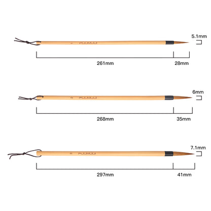 Fuumuui professional calligraphy brush for watercolor, ink painting