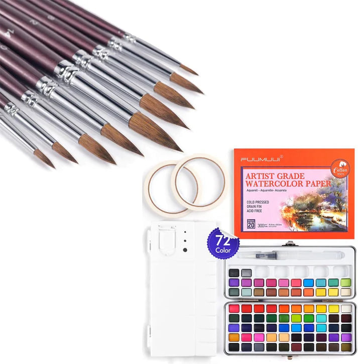 Harxin Set De 30 Pinceaux Éponges – Kit De Peinture Créative, 29 Pinceaux Formes Variées + 1 Sac, Couleurs Assorties, Pour Enfants Et Adultes