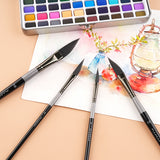 Fuumuui Professional Watercolor Paint Brushes  Nylon Dagger Artist Acrylic Paint Brushes For Art Painting