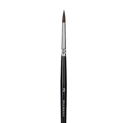 Fuumuui 6pcs Professional Squirrel  Watercolor Brushes