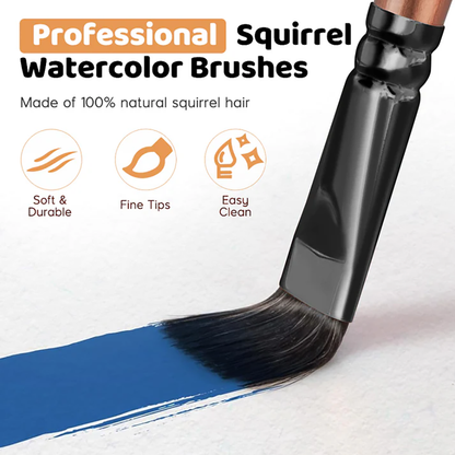 Fuumuui 5pcs Professional Watercolor Brushes