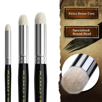 Fuumuui 3Pcs Professional Dry Brushes