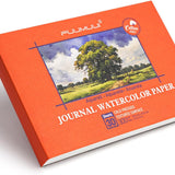 Fuumuui 100% Baumwolle Aquarellblock Journal 4x6 kalt gepresst, strukturierte Oberfläche, 30 Blatt 300 g/m².