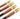 Fuumuui sable hair watercolor travel brushes, the wooden handles and gold ferrule details.