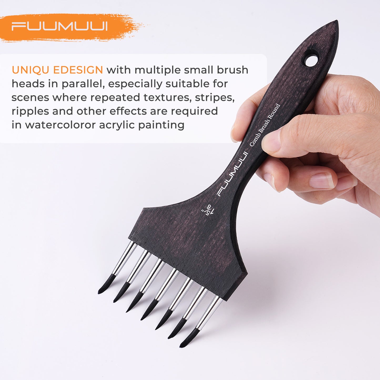 Fuumuui Multi-Head Nylon Round Comb Brush – Your Ideal Tool for Textures and Special Effects