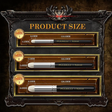 Fuumuui 3-teiliges professionelles Trockenpinsel-Größenübersicht mit individuellen Abmessungen für jeden Pinsel, einschließlich Gesamtlänge und Pinselkopfmessungen.