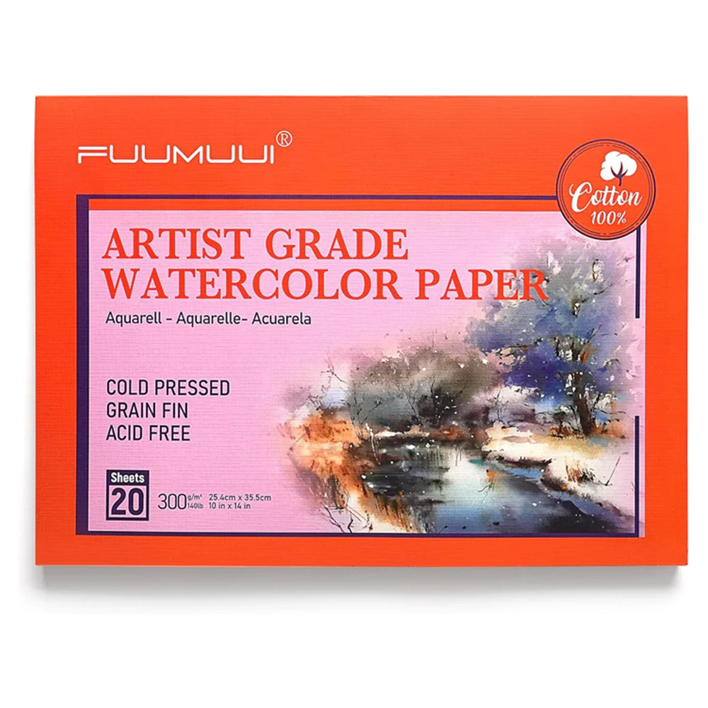 Fuumuui 100% Cotton Watercolor Paper