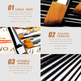 FUUMUUI Artist Paint Brush Set