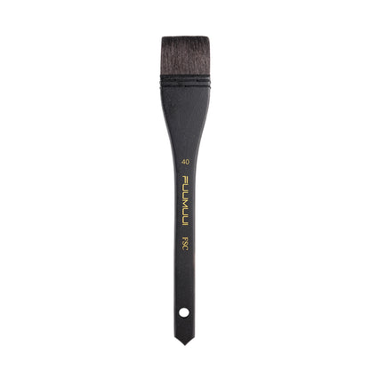 Fuumuui 5pcs Squirrel Hair Hake Brushes Flat Watercolor Brushes