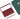 Fuumuui 24-well aluminum paint palette in burgundy red with metallic travel brush and box.