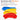 Smooth blue, yellow, and red acrylic paint swatches demonstrating effortless blending and layering.
