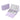 FUUMUUI Portable Empty Watercolor Palette with 6 Sizes of Removable Paint Wells | Soft Lavender