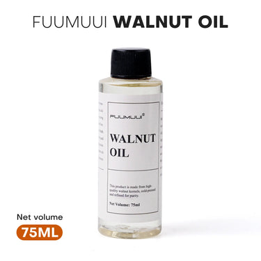 75ml bottle of Fuumuui cold pressed walnut oil painting medium for oil painters.