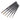 Complete set of 6 Fuumuui Kolinsky sable travel watercolor brushes, highlighting their portable, disassembled design.