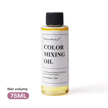 75ml bottle of Fuumuui pure refined color mixing oil painting medium.