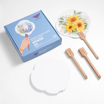 Fuumuui Begonia Fan Watercolor Paper – 100% Cotton, Cold Press