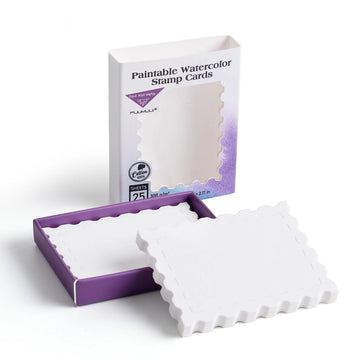 Fuumuui Paintable Watercolor Stamp Card - 2.17" x 2.87"