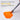Applying orange oil paint thinned with versatile turpentine medium on canvas.
