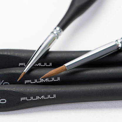 Fuumuui 10pcs Professional Sable Detail Brushes