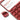 Magnetic flip cover hinge detail on Fuumuui 24-well aluminum paint palette burgundy red.