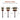 Product sizes of Fuumuui badger hair brushes, showing dimensions for 3 flat brush sizes with natural hair bristles.