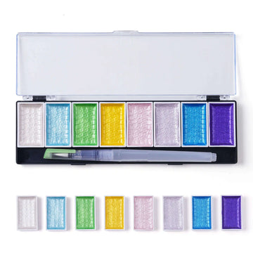 Fuumuui 8-Color Pearlescent Pigment - Elegant Shimmer