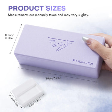 Fuumuui 3-Tier Light Purple Empty Paint Palette Box – Magnetic & Portable