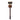 Fuumuui badger hair paint brush, size 1, natural bristles for blending and painting.
