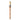 Fuumuui size #10 long handle oval hog bristle paint brush with natural bristles and a wooden handle.